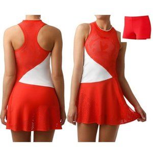 Nwt Adidas Stella McCartney Red Tennis Dress + Shorts L Large
